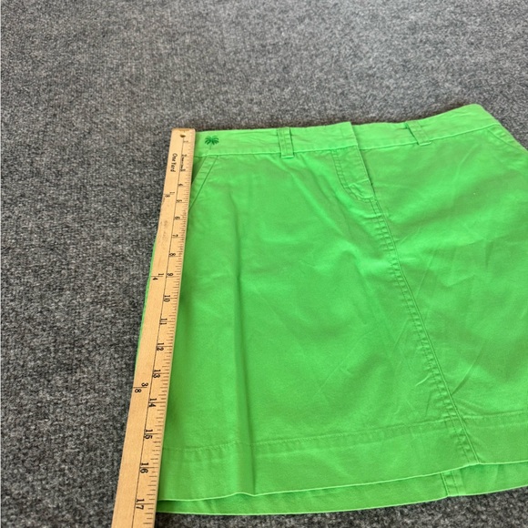 Lilly Pulitzer Green Women's Skirt With Pockets Cotton Size 6 - Picture 8 of 10